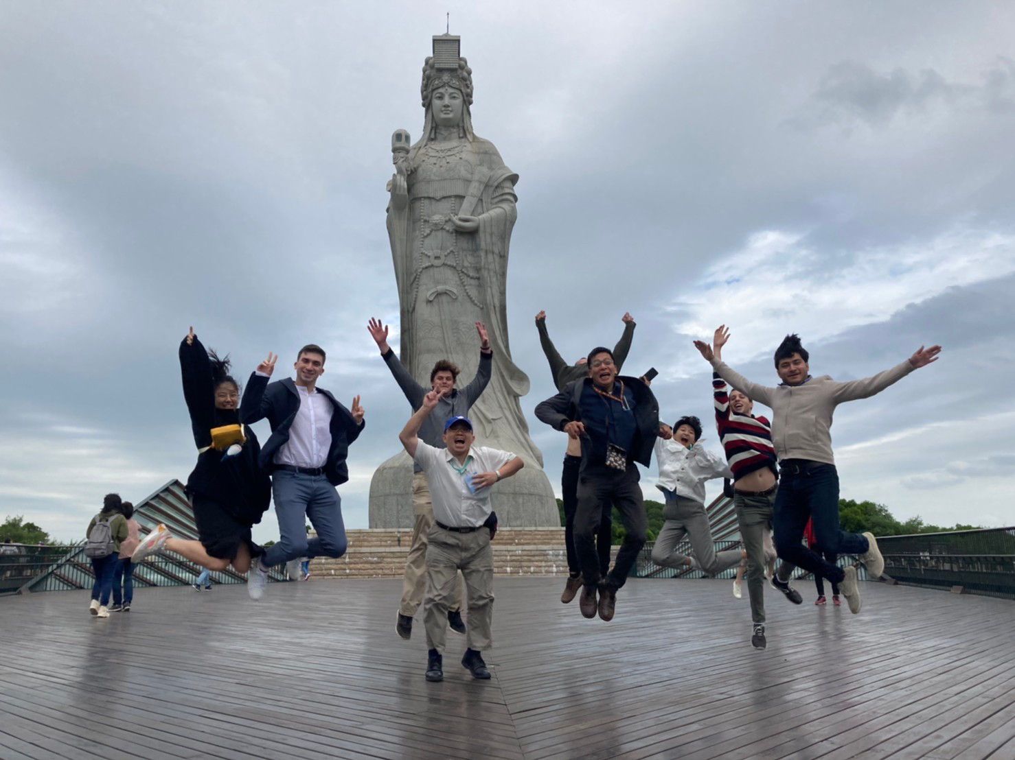 Exploring the inside of Mastsu Temple.